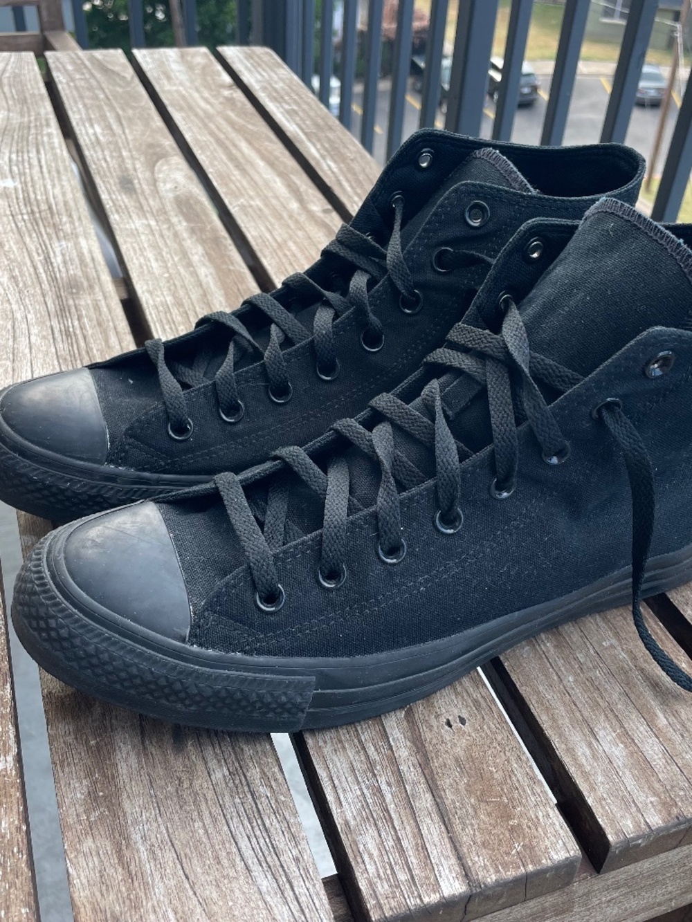 All black converse